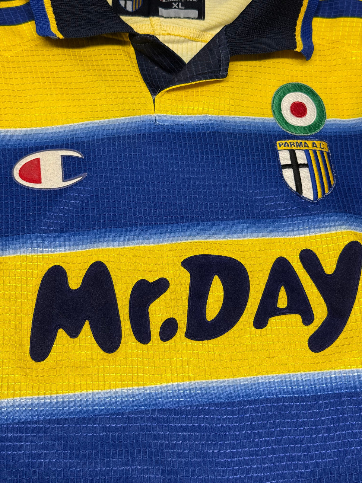 maglia calcio Parma Vintage Crespo MrDAY Champion 1999 2000 Player Issue worn XL