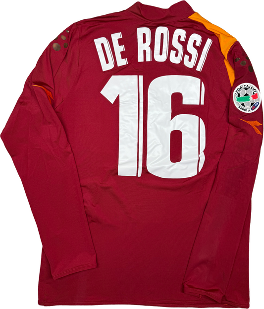 maglia calcio vintage AS Roma De Rossi Diadora 2005 2006 M home