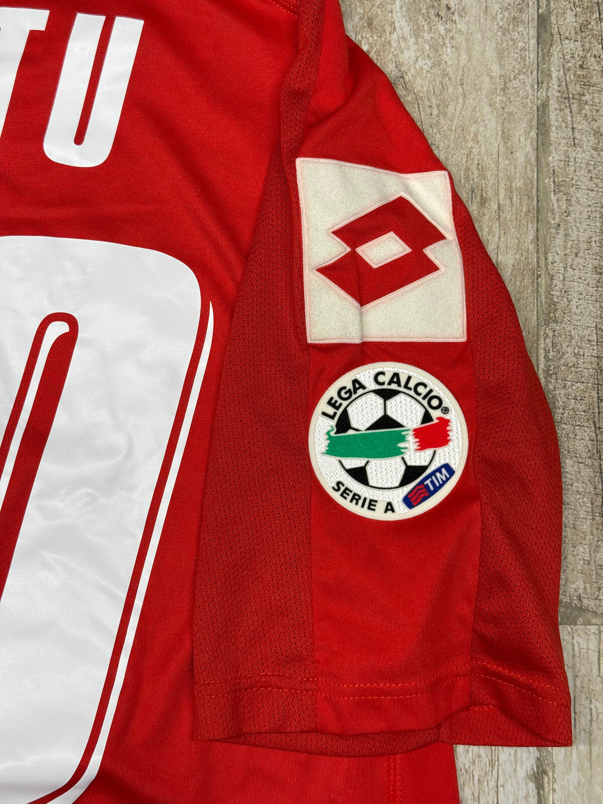 maglia calcio Fiorentina vintage MUTU Lotto TOYOTA 2008 2009 L Serie A jersey