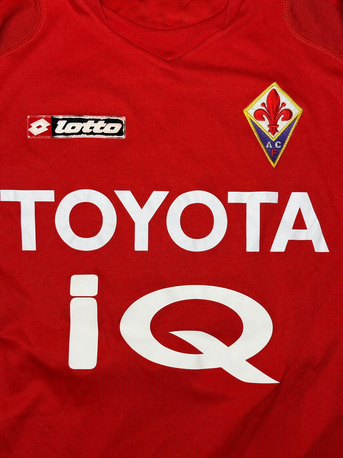 maglia calcio Fiorentina vintage MUTU Lotto TOYOTA 2008 2009 L Serie A jersey