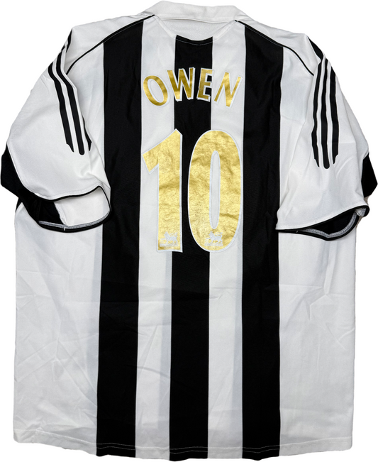 maglia calcio vintage Adidas Newcastle OWEN Northern Rock Winners 2006 2007 XL