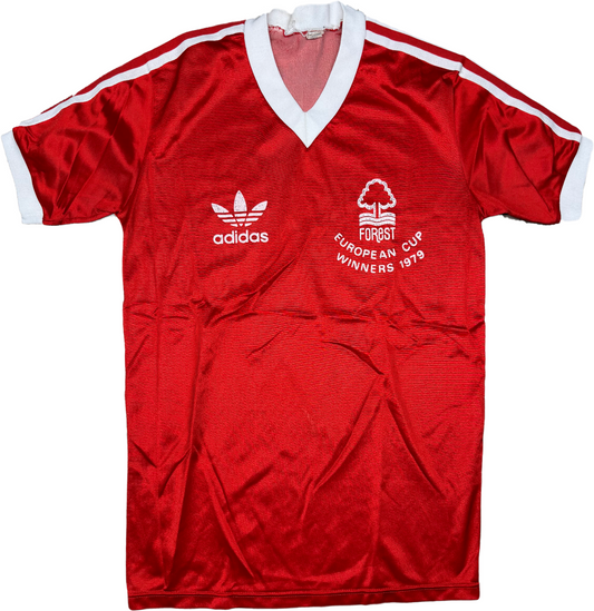 maglia calcio adidas vintage shirt NOTTINGHAM FORREST European CUP WINNERS 1979