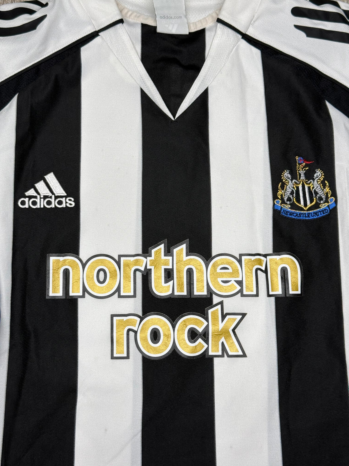 maglia calcio vintage Adidas Newcastle OWEN Northern Rock Winners 2006 2007 XL