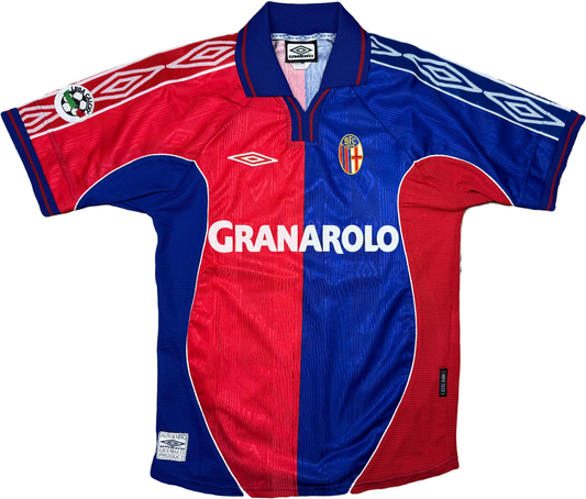 maglia calcio vintage FC Bologna gara SIGNORI 2000-01 home Granarolo Umbro