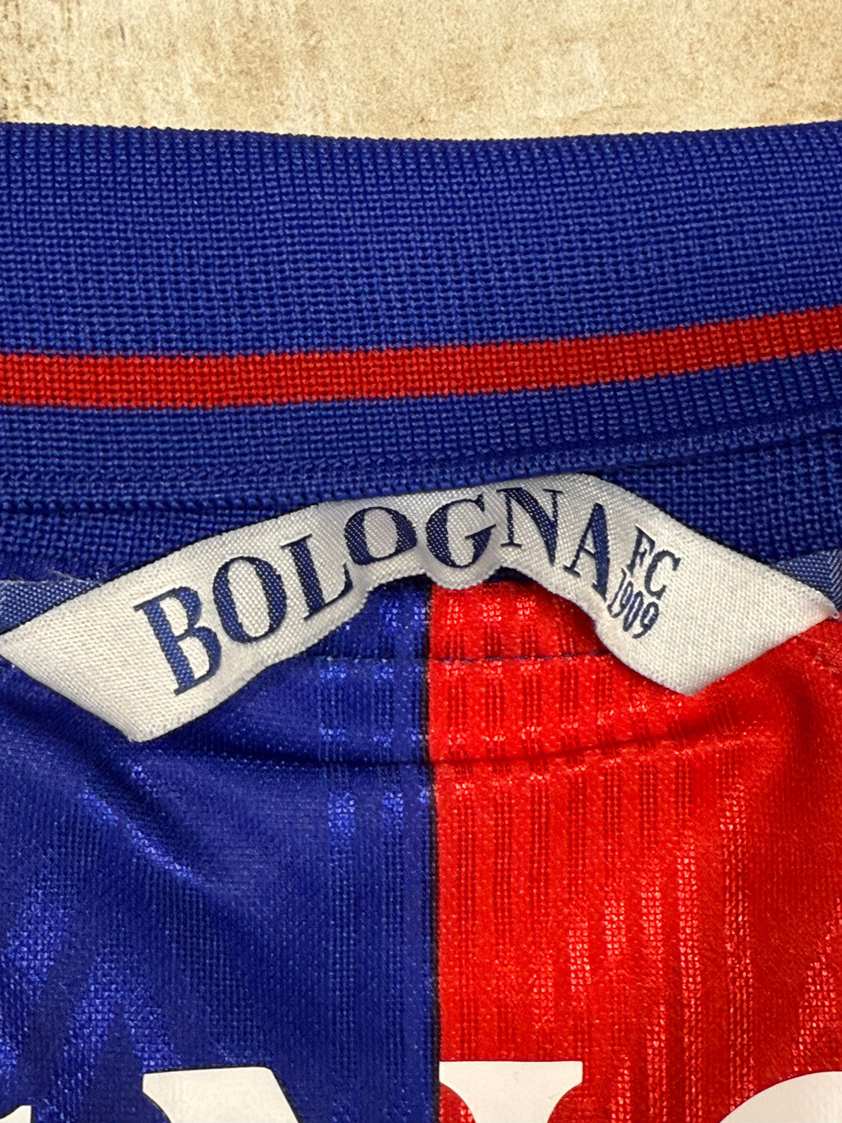 maglia calcio vintage FC Bologna gara SIGNORI 2000-01 home Granarolo Umbro