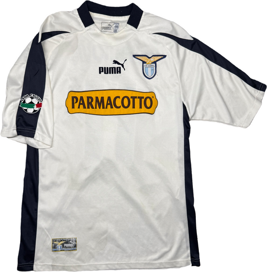 maglia calcio vintage Lazio Mihajlovic  Puma 2003 2004 PARMACOTTO Serie A away