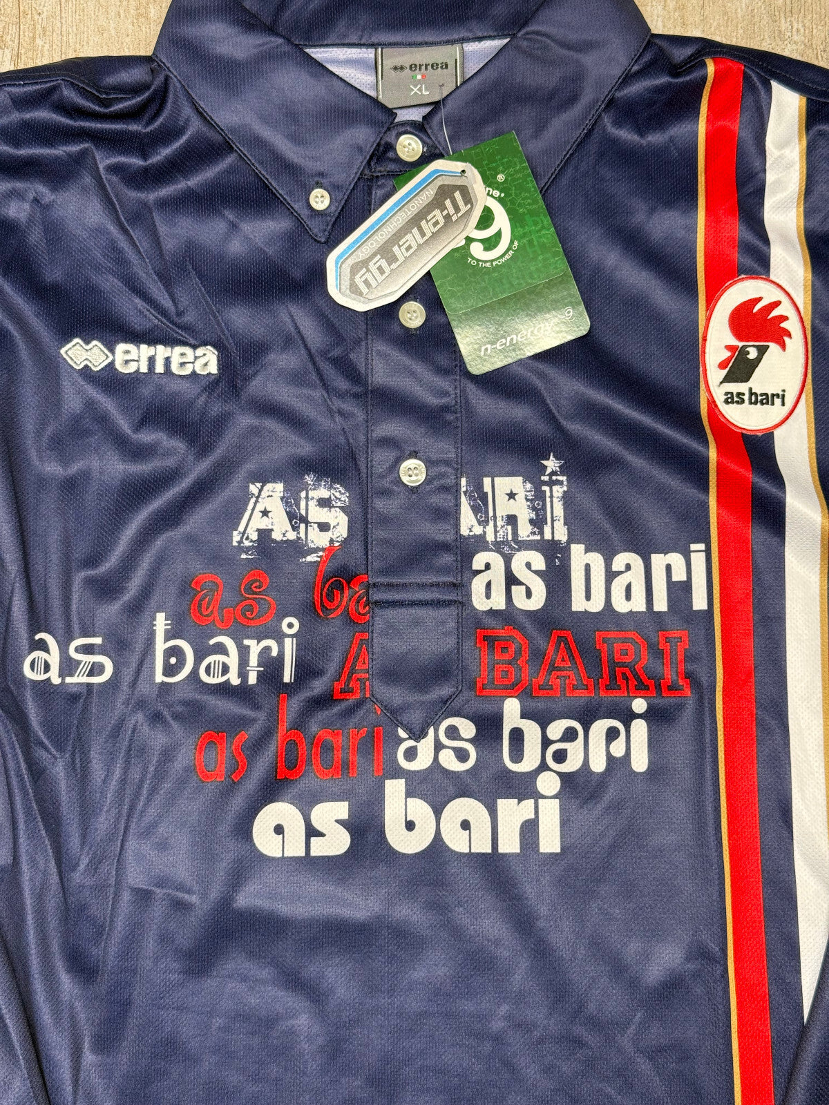 maglia calcio vintage Bari Erreà polo shirt 2007