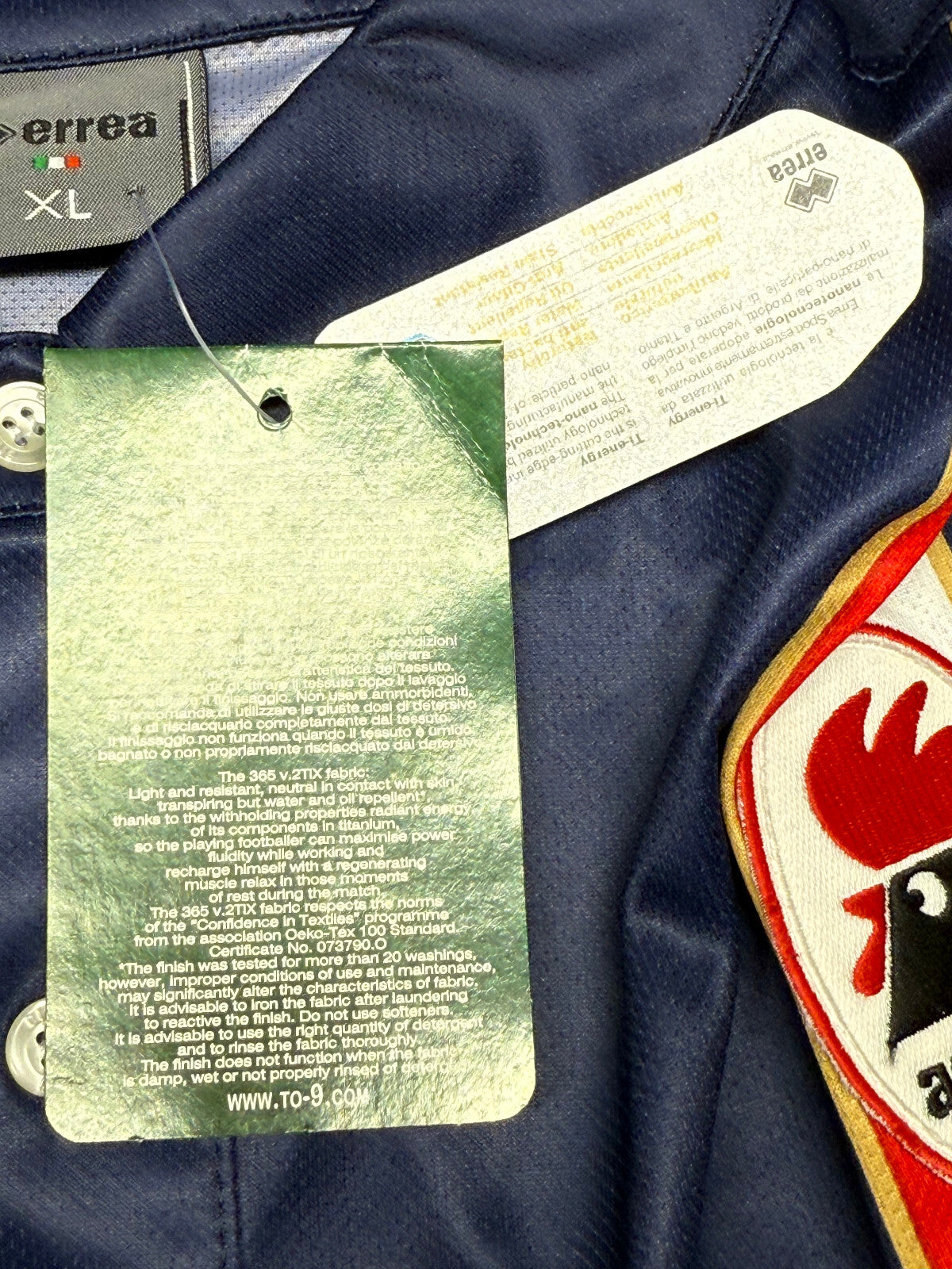 maglia calcio vintage Bari Erreà polo shirt 2007