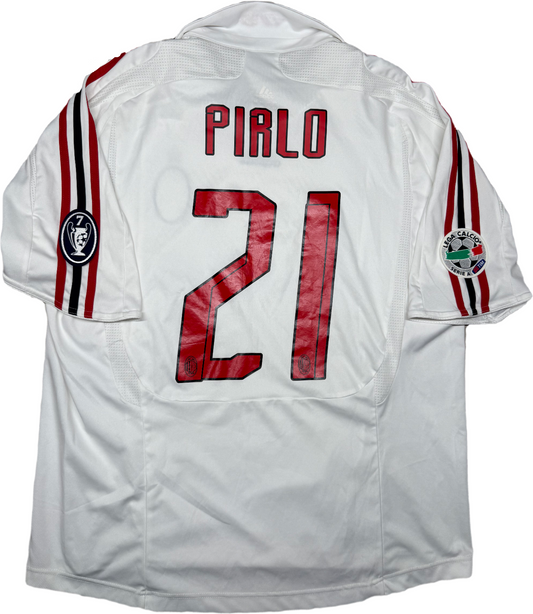 maglia calcio vintage AC Milan PIRLO 2007 2008 Bwin Adidas Climacool