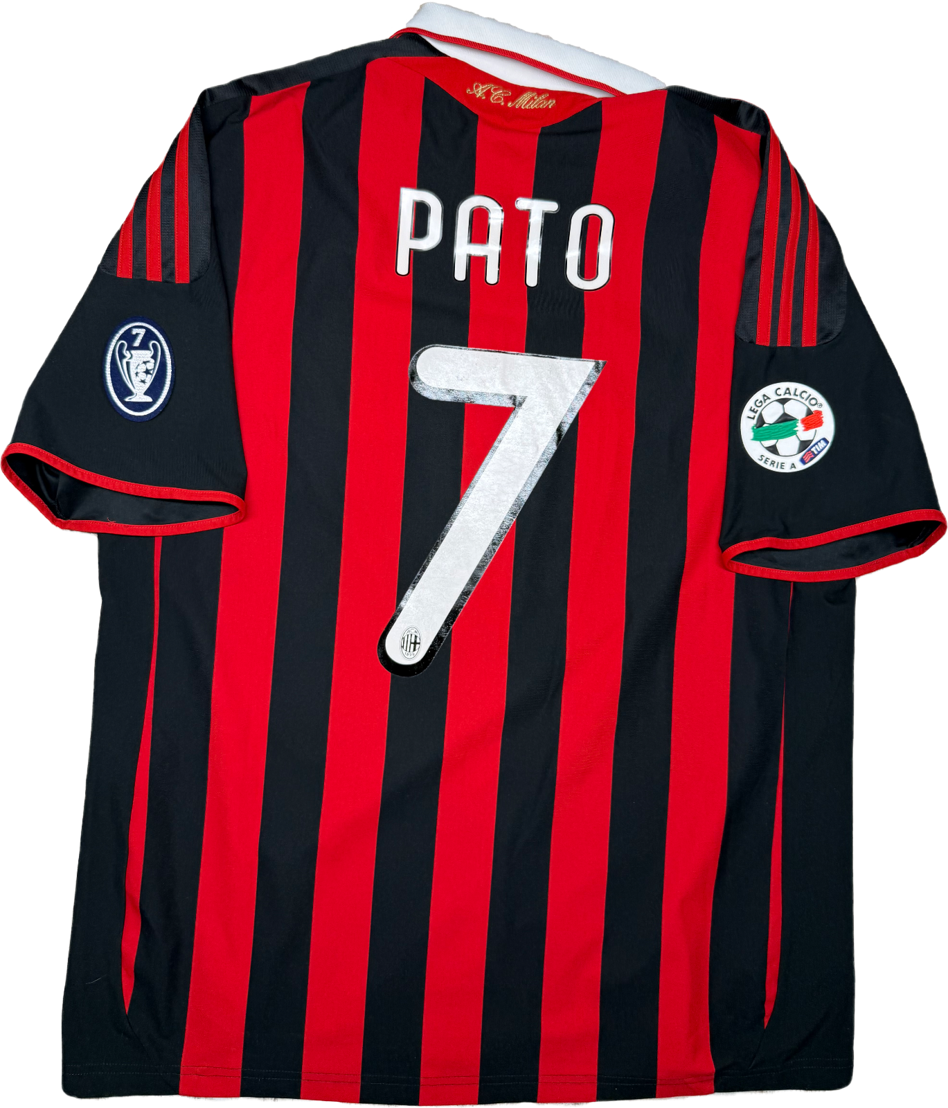 maglia calcio vintage AC Milan 2009 2010 Pato Bwin Serie A Large