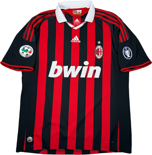 maglia calcio vintage AC Milan 2009 2010 Pato Bwin Serie A Large