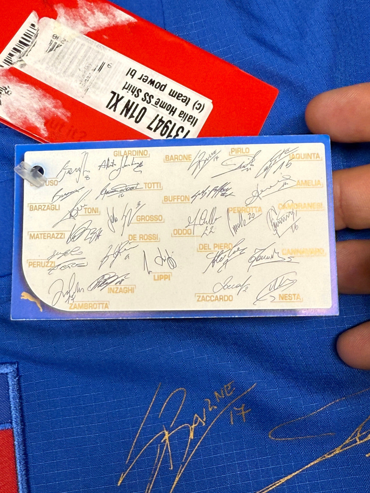 maglia calcio vintage Italia World Cup 2006 germany CAMPIONI 4 Puma Mondiali