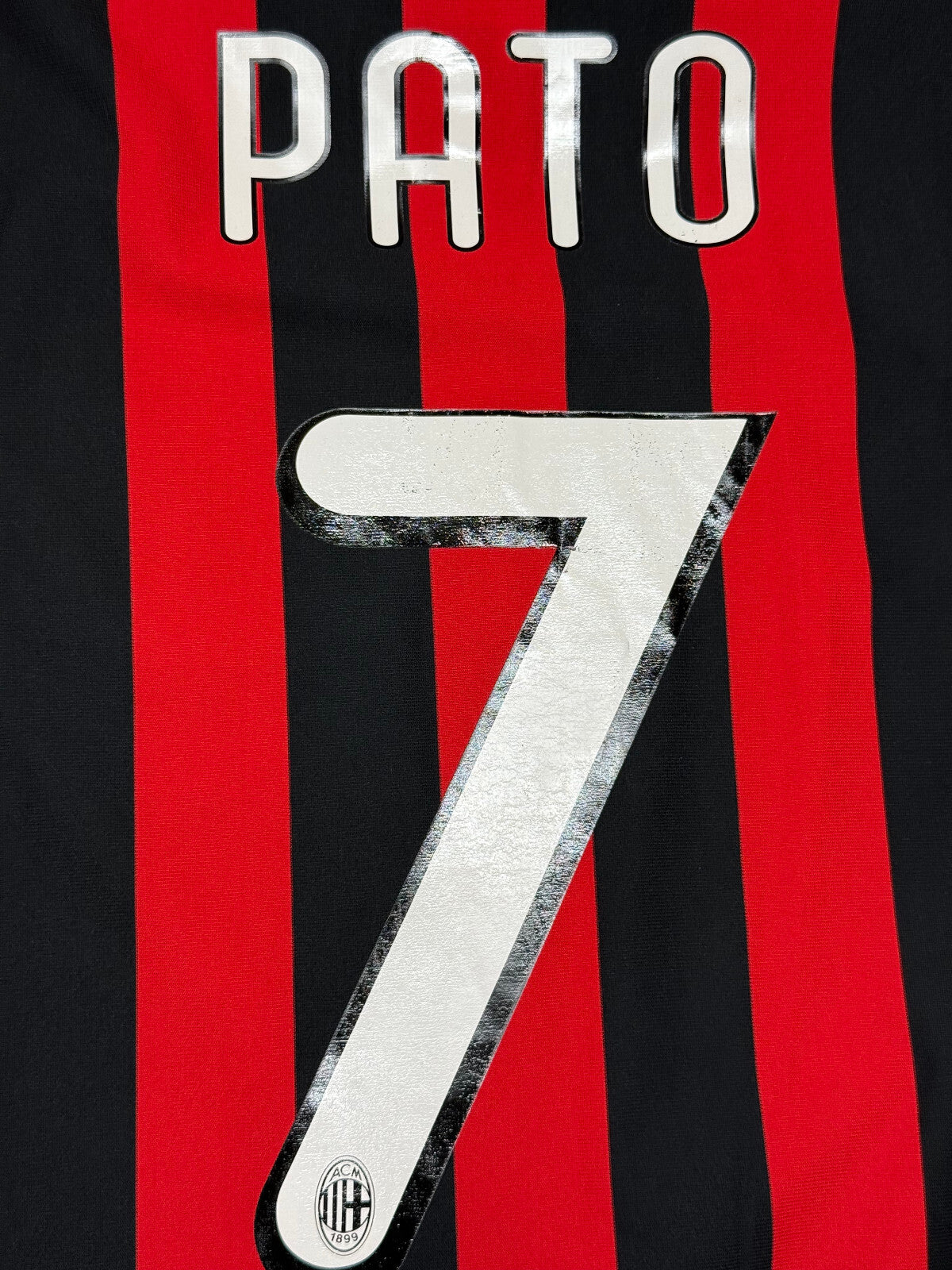 maglia calcio vintage AC Milan 2009 2010 Pato Bwin Serie A Large