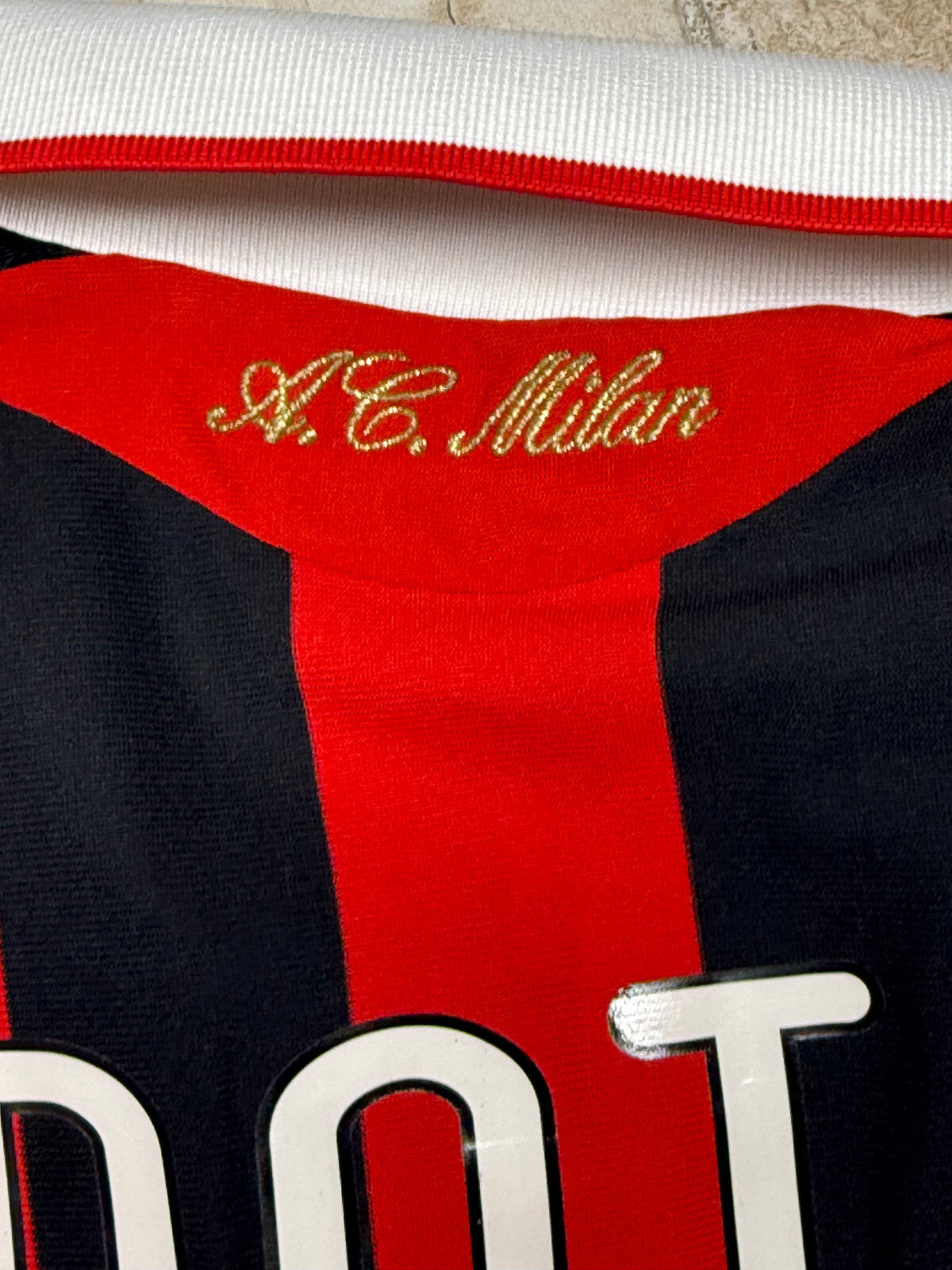 maglia calcio vintage AC Milan 2009 2010 Pato Bwin Serie A Large