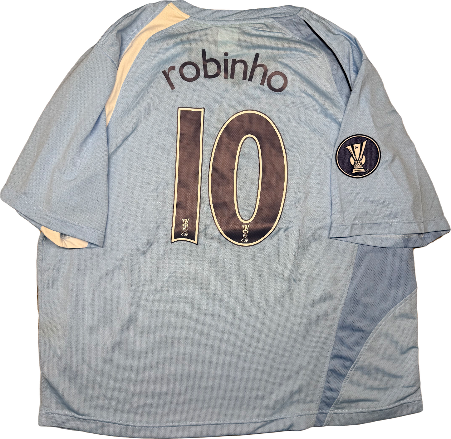 maglia calcio vintage shirt Manchester City Le coq Sportif ROBINHO XXL Thomas