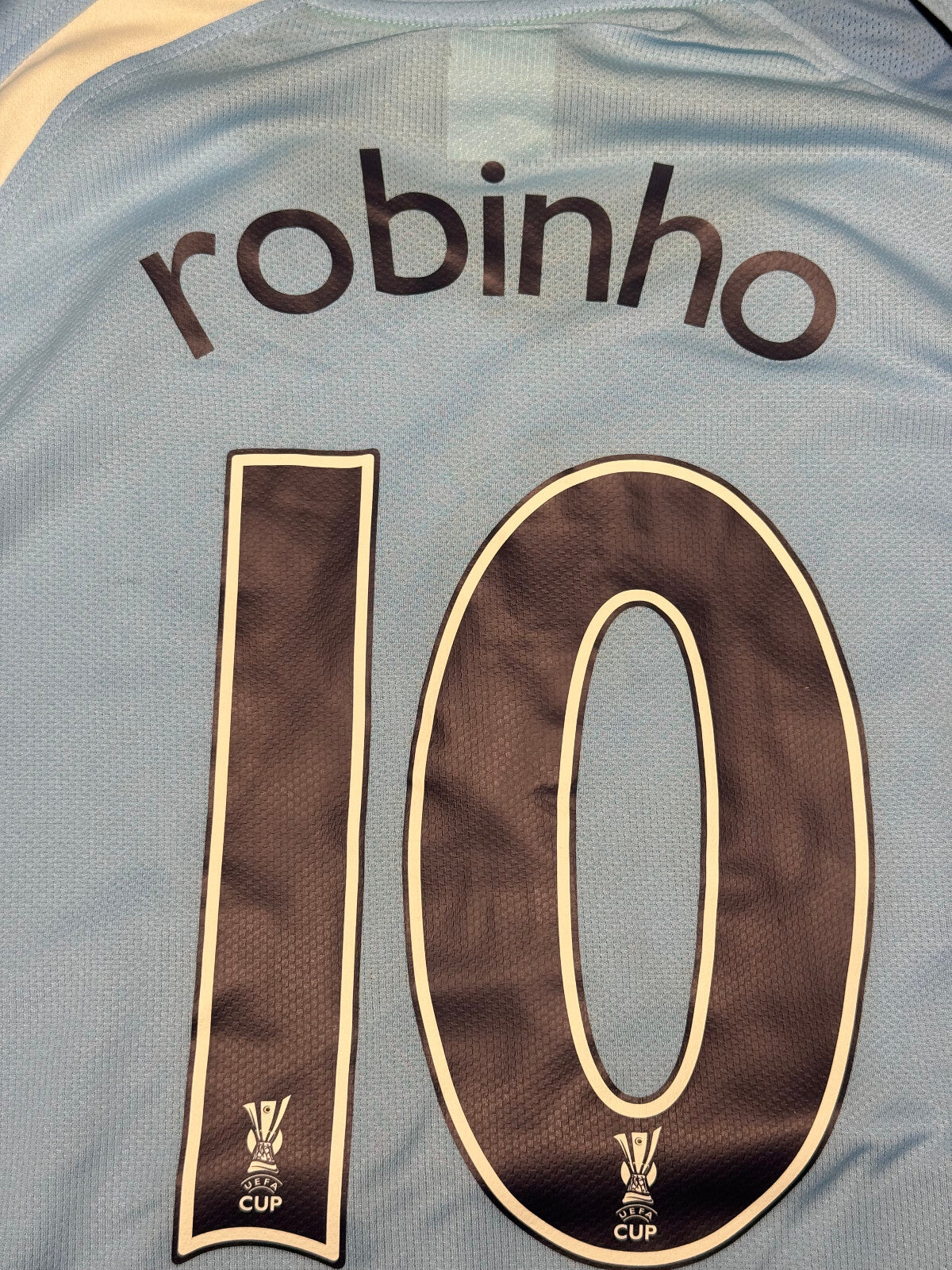 maglia calcio vintage shirt Manchester City Le coq Sportif ROBINHO XXL Thomas