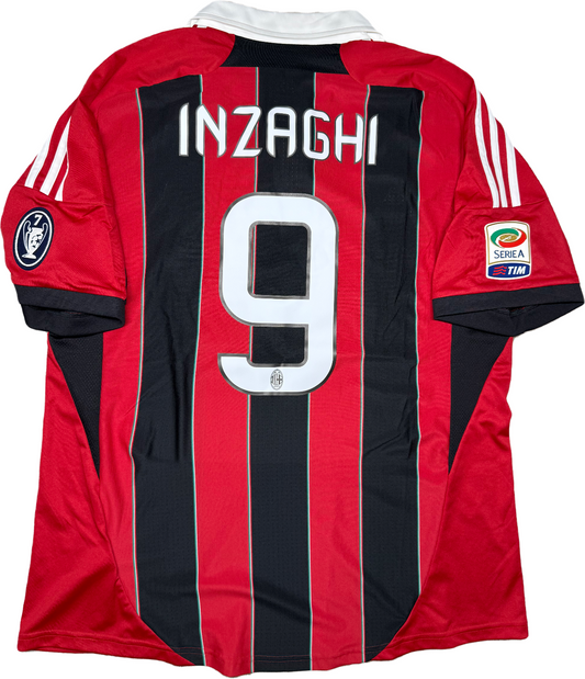 maglia calcio vintage AC Milan INZAGHI ADDIO 2012-13 SCUDETTO Adidas Climacool