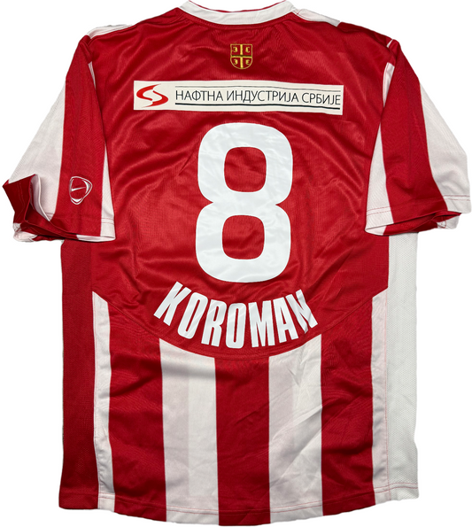 maglia calcio vintage Stella Rossa Belgrado Crvena Zvezda 2006 2007 Toyota worn?