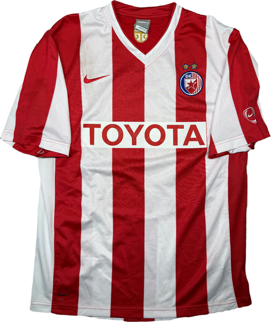 maglia calcio vintage Stella Rossa Belgrado Crvena Zvezda 2006 2007 Toyota worn?