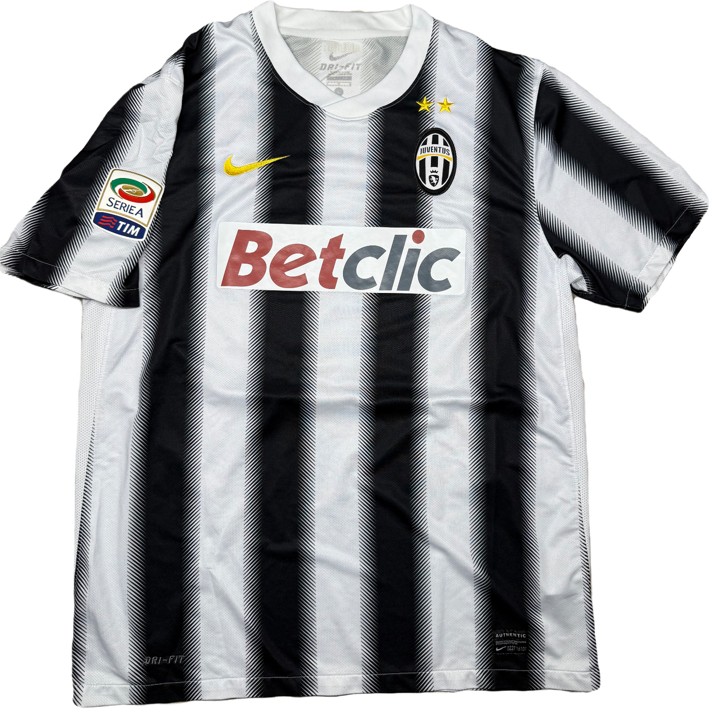 maglia calcio vintage Del Piero Juventus 2011 2012 Serie A Nike BetClic LARGE
