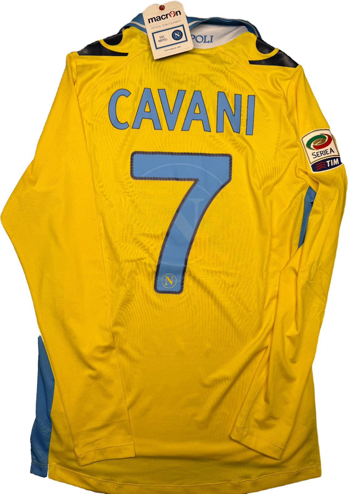 maglia calcio vintage Napoli Cavani home 2011 2012 shirt Jersey Macron XL Lete