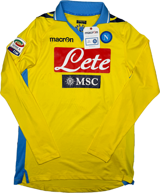 maglia calcio vintage Napoli Cavani home 2011 2012 shirt Jersey Macron XL Lete