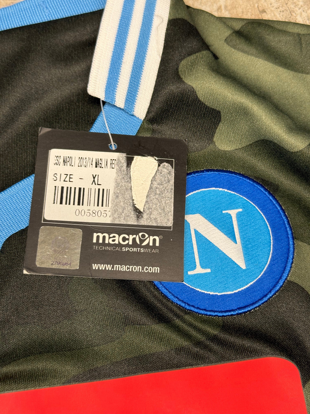 maglia calcio vintage Napoli HAMSIK home 2013 2014 shirt Jersey Macron XL Lete