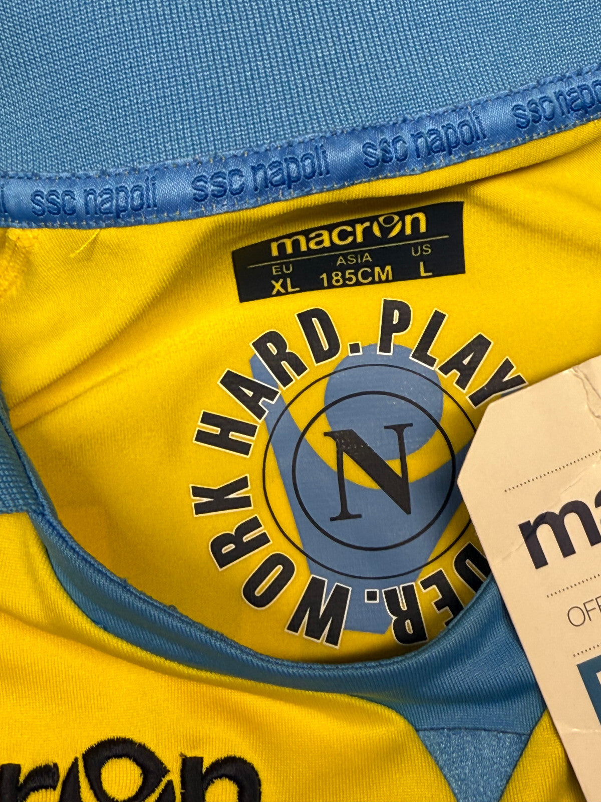 maglia calcio vintage Napoli Cavani home 2011 2012 shirt Jersey Macron XL Lete