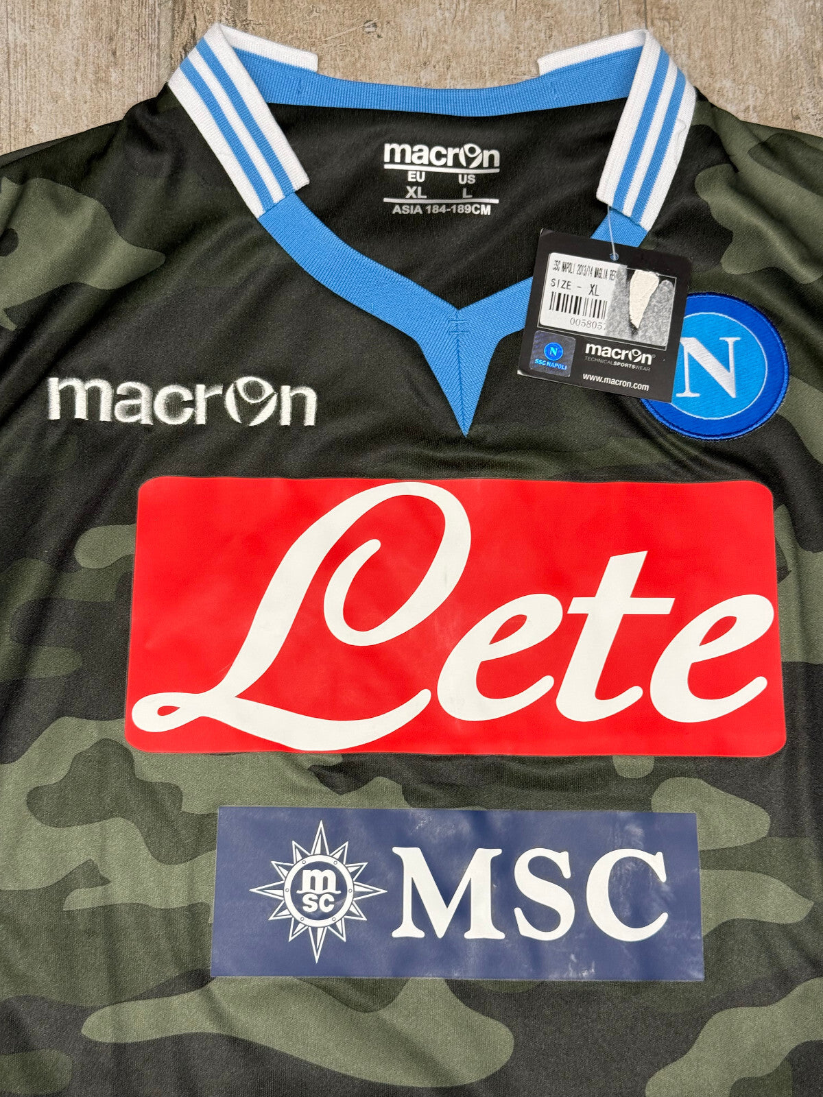 maglia calcio vintage Napoli HAMSIK home 2013 2014 shirt Jersey Macron XL Lete