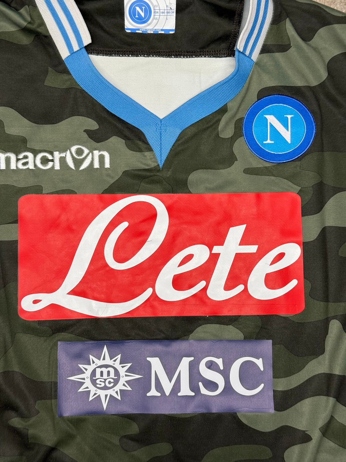 maglia calcio vintage Napoli HAMSIK home 2013 2014 shirt Jersey Macron XL Lete