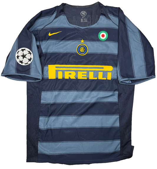 maglia calcio Inter vintage CAMBIASSO Pirelli 2005 2006 UEFA jersey shirt M