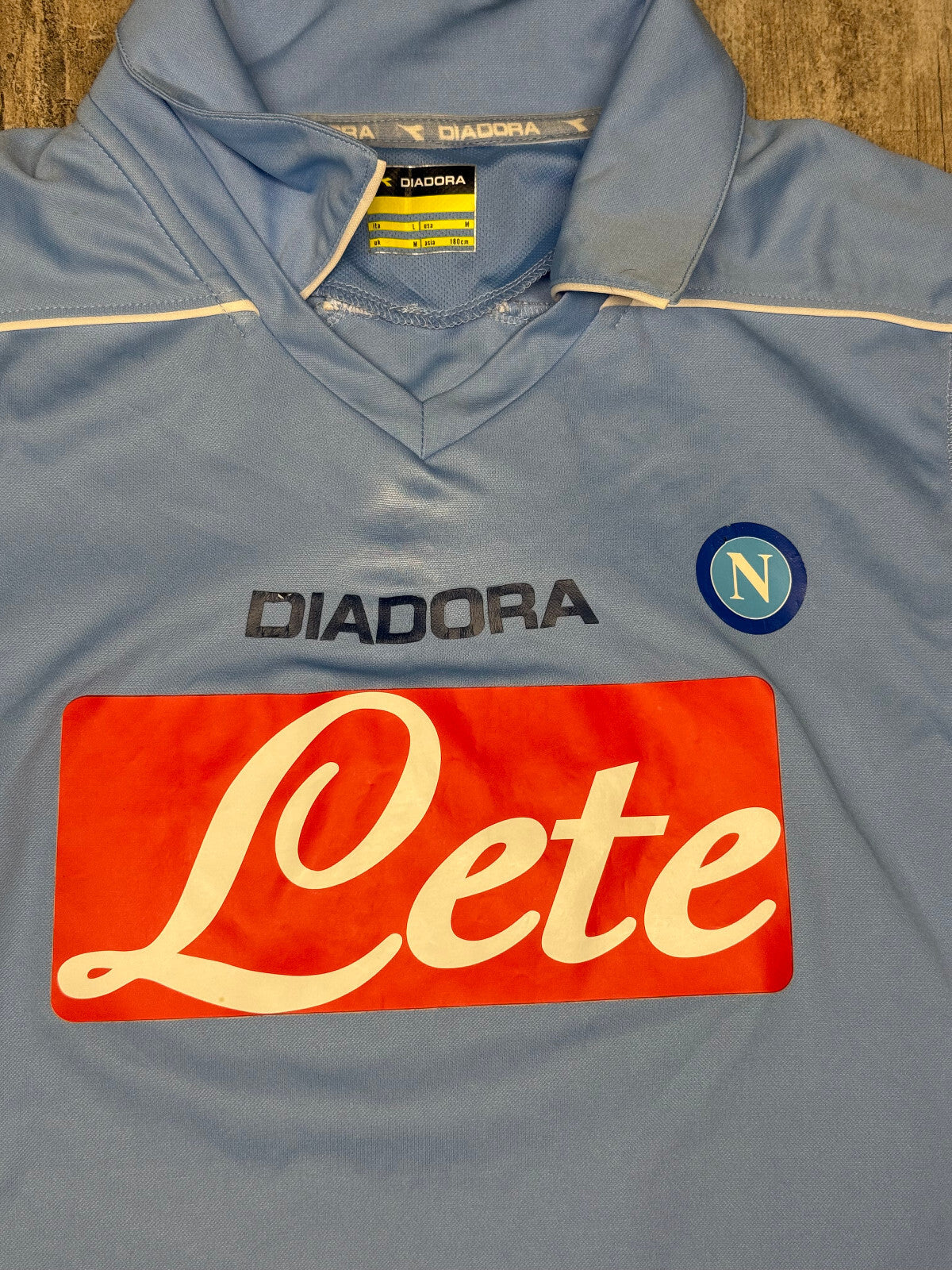 maglia calcio Napoli Hamsik 2008 2009 Home Jersey Diadora L Lete Nuova LETE