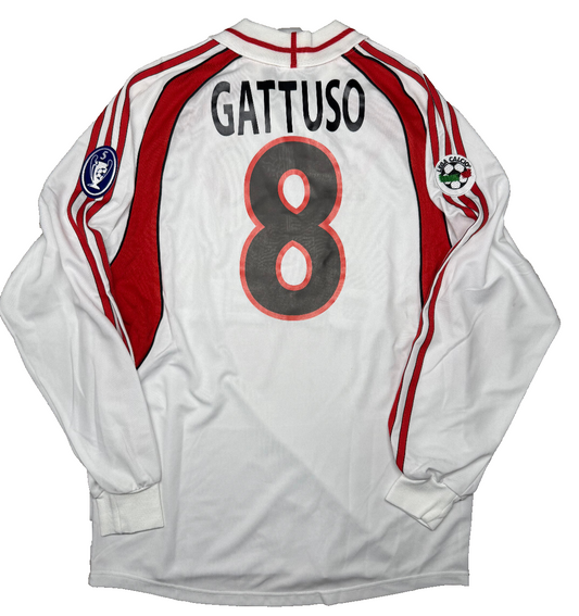 maglia calcio vintage AC Milan GATTUSO Opel 2000 2001 Away shirt jersey