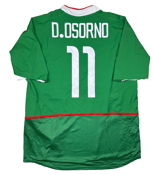 maglia calcio vintage camiseta Mexico 2003 Final Copa Oro OSORNO #11 Nike