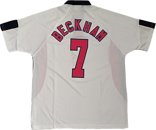 Maglia calcio vintage shirt England Umbro Beckham XL FIFA WORLD CUP 1998 LEGIT