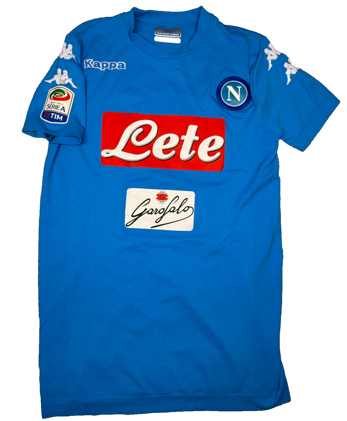 maglia calcio vintage Napoli Kappa Hamsik Serie A Kombat M/L Kimbo LETE
