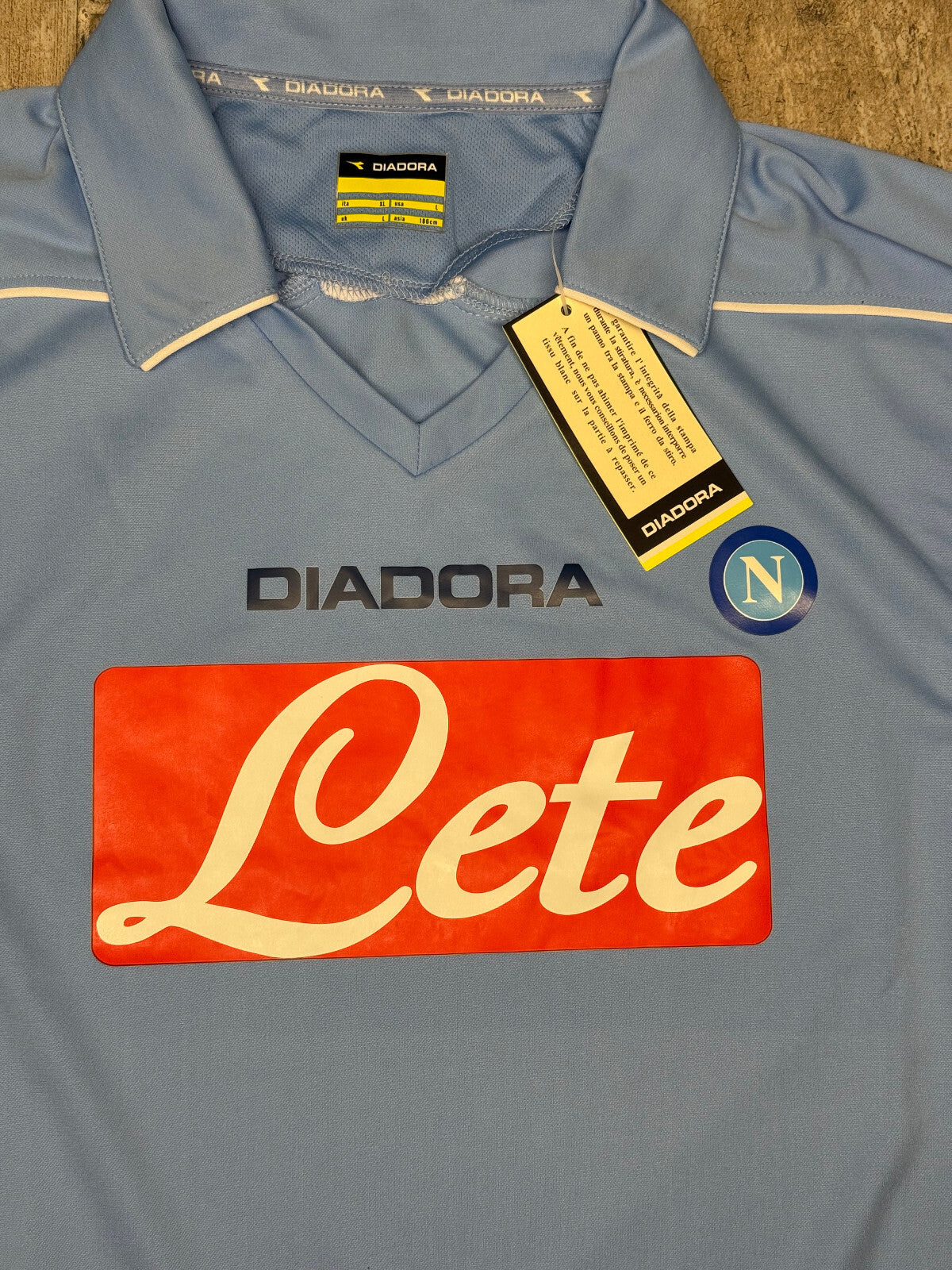 maglia calcio Napoli Hamsik 2007 2008 Home Jersey Diadora XL Lete LETE *NUOVA*