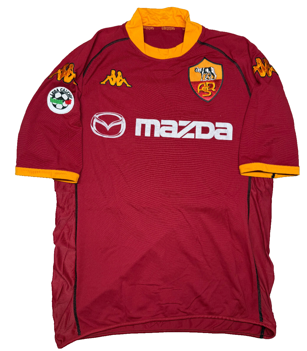 maglia calcio vintage Roma DE ROSSI debut 2002 2003 Serie A shirt jersey Mazda L