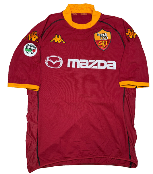 maglia calcio vintage Roma DE ROSSI debut 2002 2003 Serie A shirt jersey Mazda L