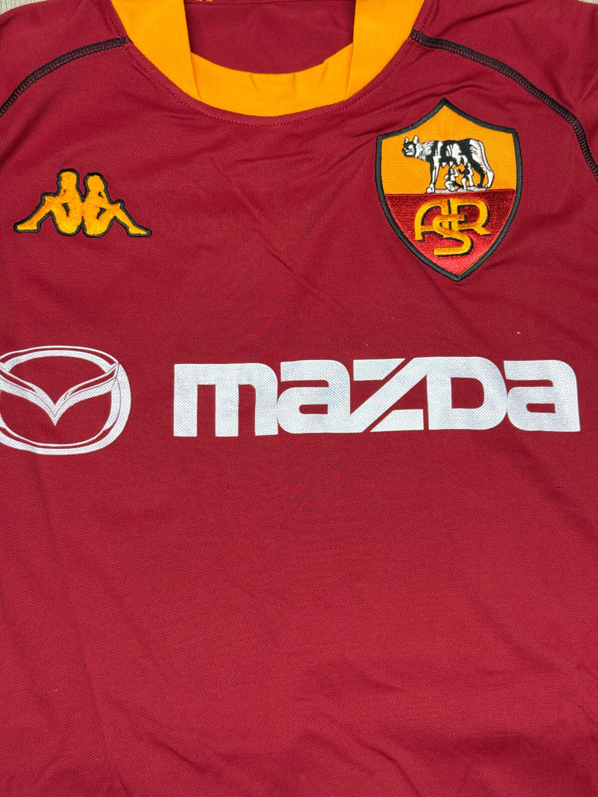 maglia calcio vintage Roma DE ROSSI debut 2002 2003 Serie A shirt jersey Mazda L