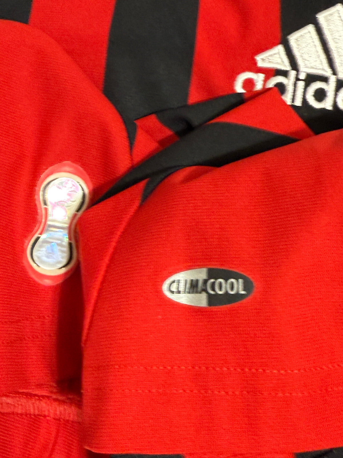 maglia calcio vintage AC Milan RONALDO #99 2007 2008 Bwin Adidas Climacool