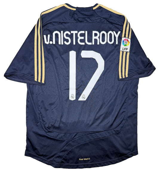 maglia calcio vintage camiseta Real Madrid Van Nistelrooy Adidas 2007 2008 bwin