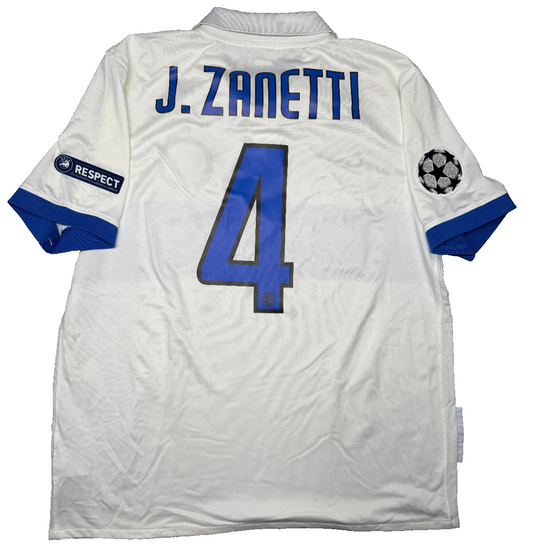 Maglia calcio vintage Inter Zanetti Pirelli Nike 2009 2010 Triplete shirt jersey