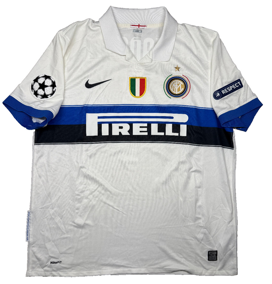 Maglia calcio vintage Inter Zanetti Pirelli Nike 2009 2010 Triplete shirt jersey