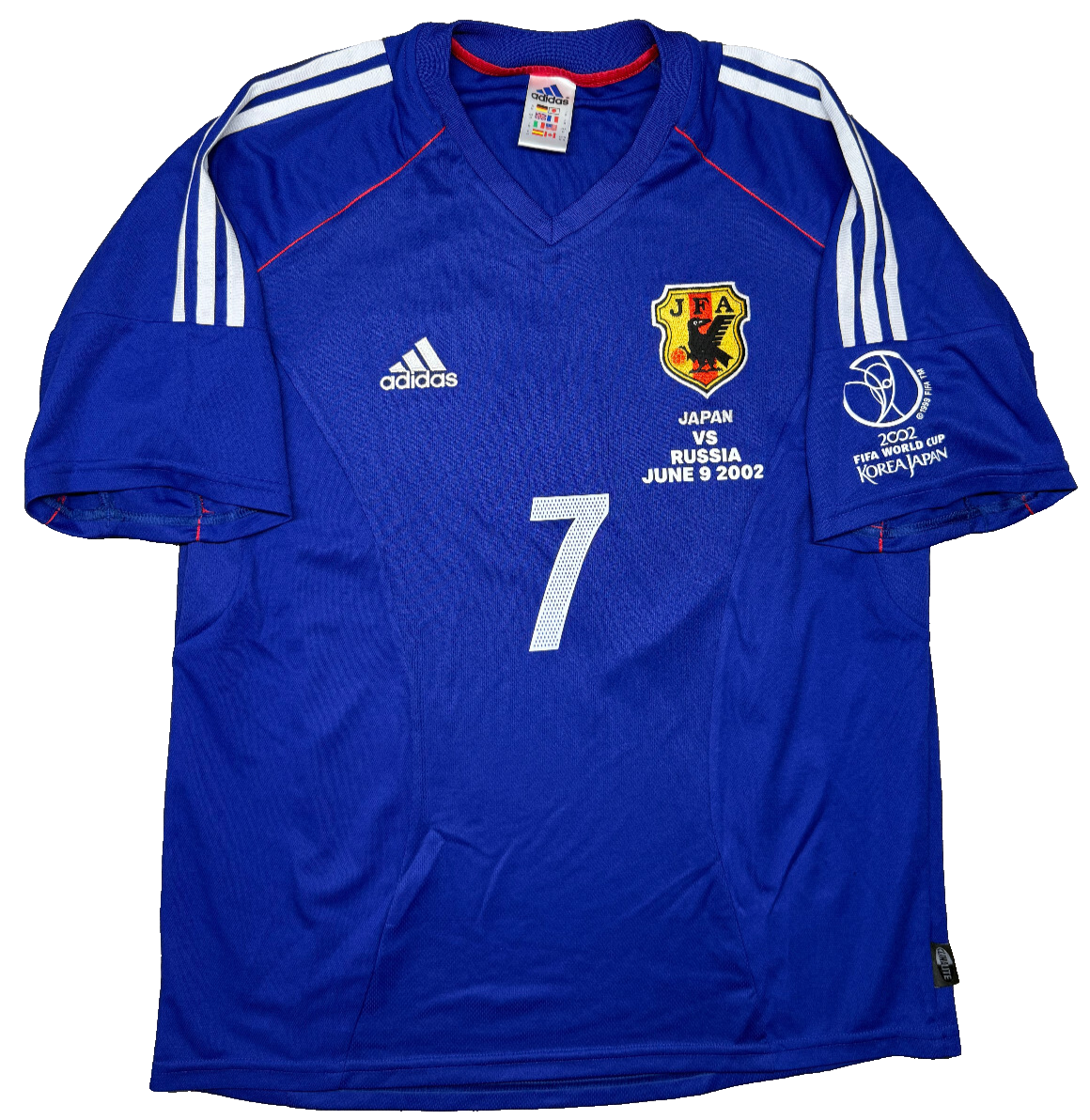 maglia calcio vintage Adidas Japan 2002 World Cup vs RUSSIA NAKATA home