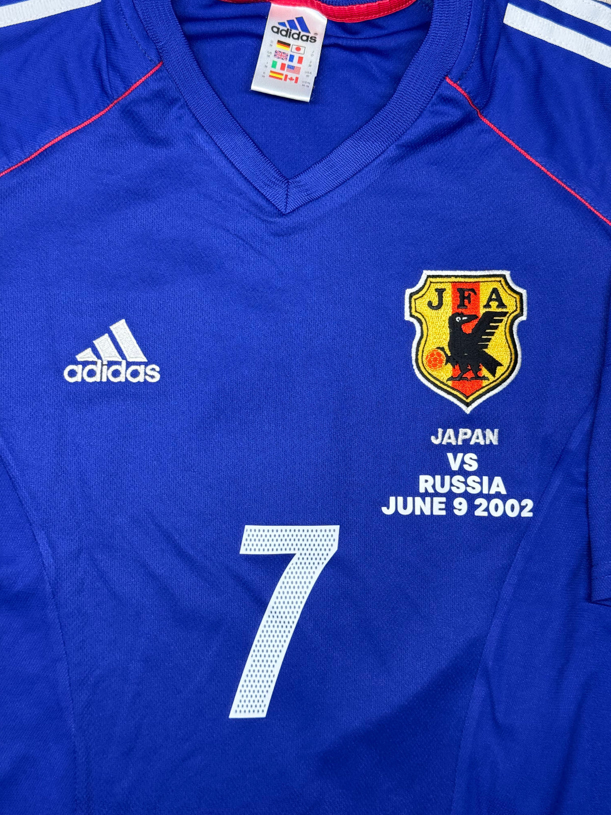 maglia calcio vintage Adidas Japan 2002 World Cup vs RUSSIA NAKATA home