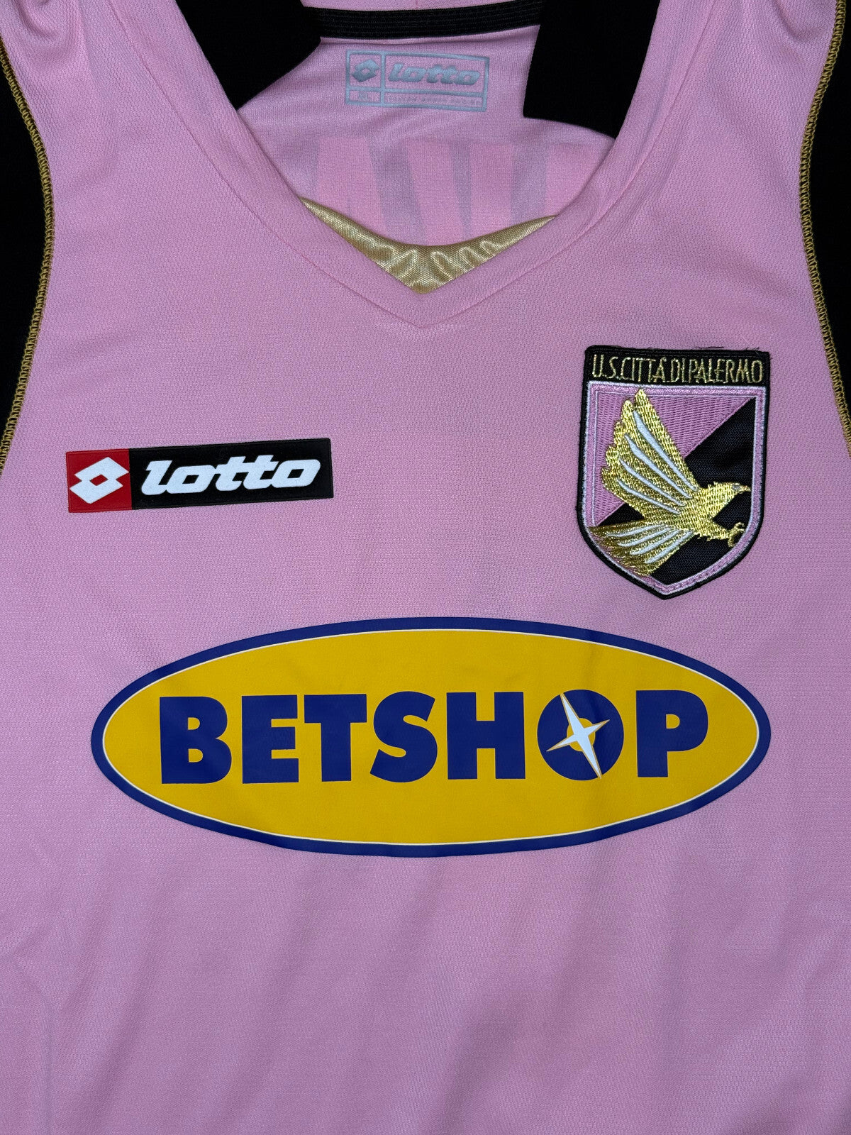 maglia calcio vintage Palermo CAVANI 2009 2010 Lotto Betshop XL home