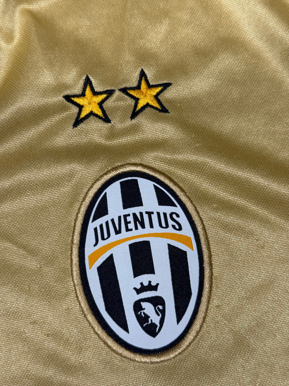 maglia calcio vintage Juventus BUFFON Serie A 2008 2009 away oro XL