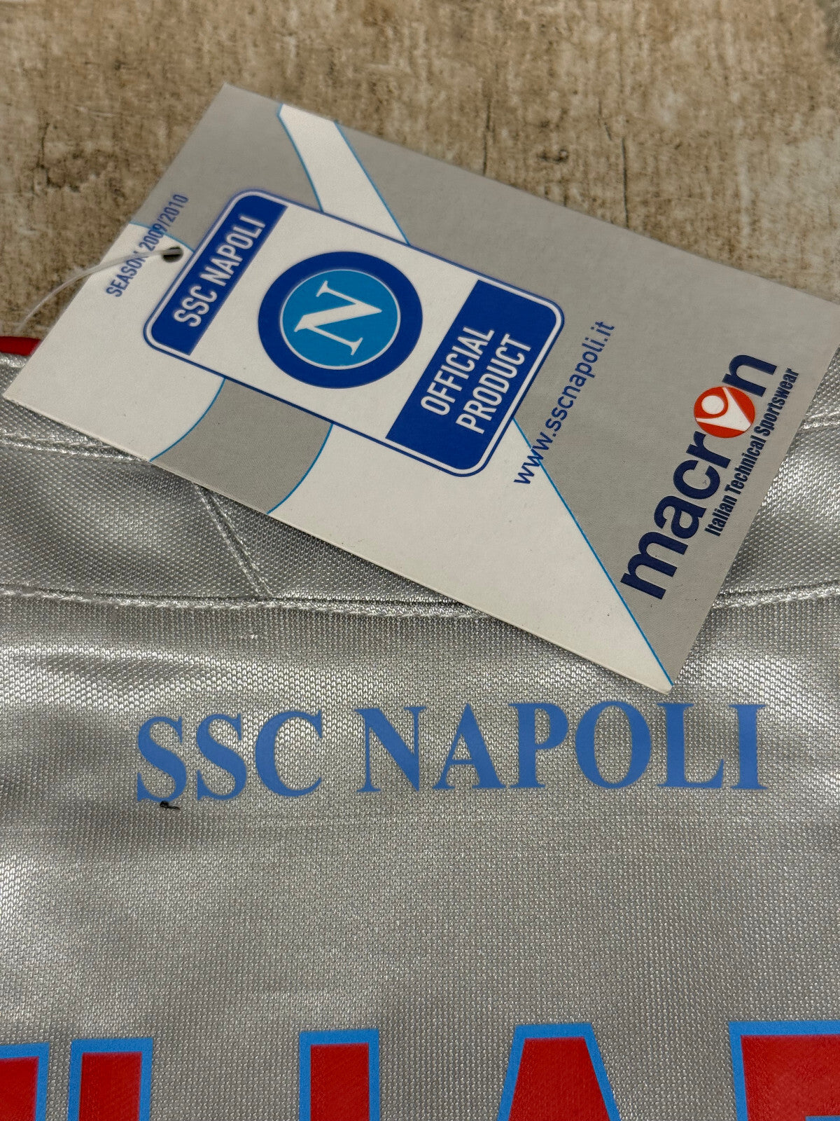maglia calcio vintage Napoli QUAGLIARELLA 2009 2010 shirt Jersey Macron M Lete