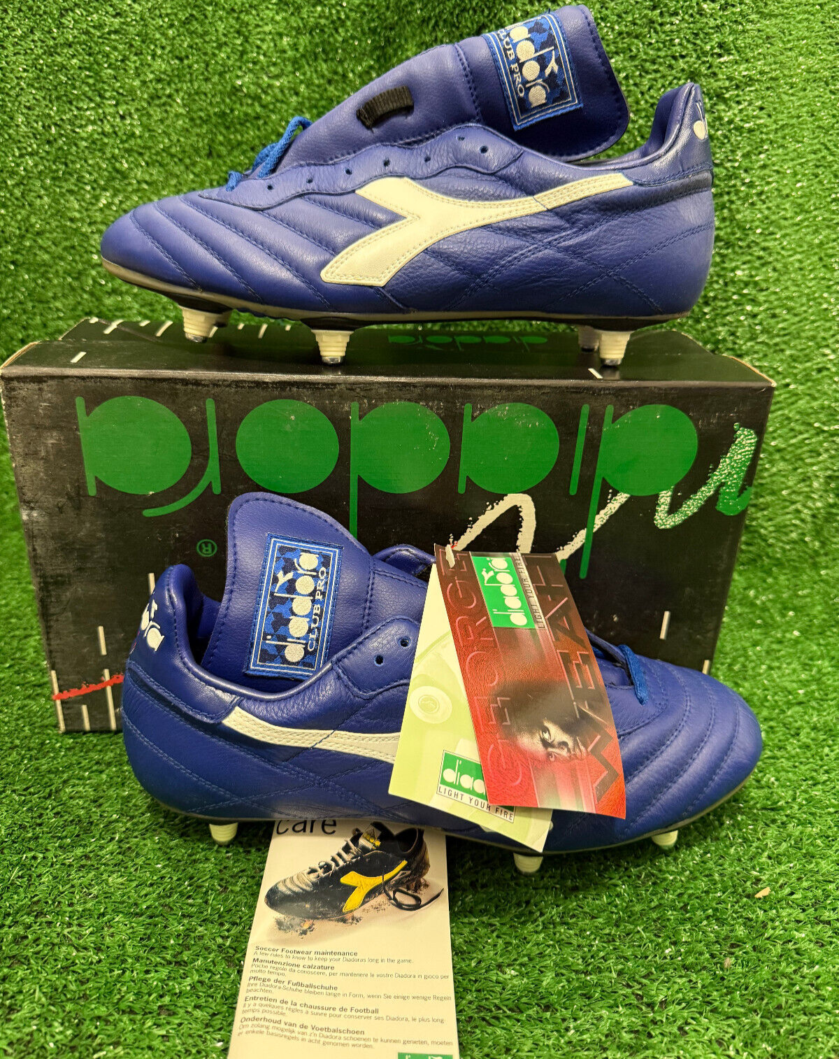 vintage diadora vintage BRASIL football shoes GEORGE WEAH Milan 1995 PRO 42,5